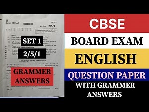 CBSE Board Exam English Question Paper 2024 | Set 1 | paper code 2/5/1 set 1 | series DBC5A/5 cbse