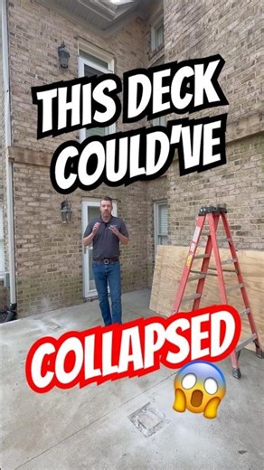 This is why it’s important that your contractor builds to code! #codecompliance #greenvillesc #deck