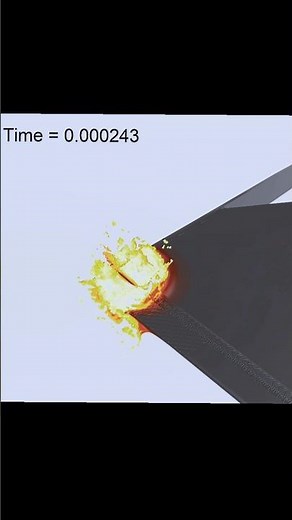 5.56mm NATO vs Heavy Tank Armor - 100km/s #tank #armor #simulation
