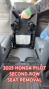 2025 Honda Pilot Second Row Center Seat Removal - EX-L 4th Generation