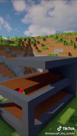 Красивый дом в стиле хай-тек в Minecraft