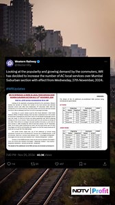 Do you travel in #Mumbai local? If yes, then there is a cool change on the cards. Here is Mallica Mishra with all the details. Read: https://bit.ly/3ANGDG4 | NDTV Profit