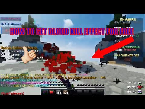 Get Blood Kill Effect For Free (Minecraft 1.8.9)