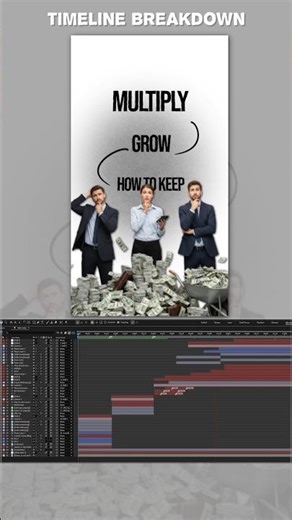 Timeline breakdown of motion graphic short video..