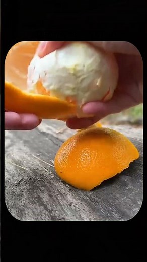 The Secret Flammable Chemical Inside Oranges: A Survival Hack For Your Next Hike #shorts
