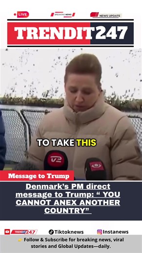 Greenland belongs to its people — not for sale. Denmark and Greenland made it clear: international law and territorial integrity must be respected. Respect nations. Respect people. #StandWithDenmark #StandWithGreenland #fyp