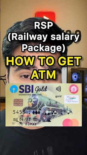 RAILWAY RSP Account ka ATM Card kaise apply kare? 🔥 #krockxy #subscribe