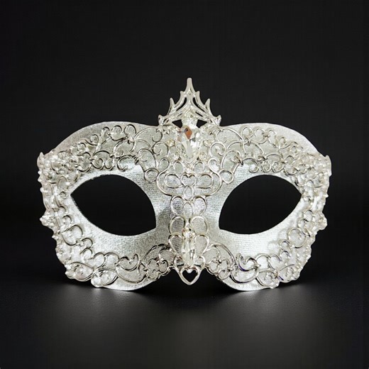 Silver Masquerade Mask, Masquerade Party Wedding, Masquerade Ball Mask, New Year Party Mask, Met Gala, 2 in 1 Silver Mask, Prom Accessories - Etsy Canada