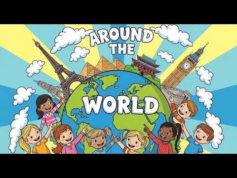 Country Names Around the World Learning with Music | Kids Travel Song | Trending Baby Cartoon Rhyme