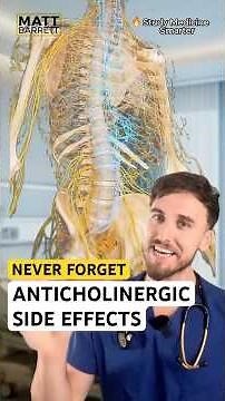 Easily remember the anticholinergic side effects
