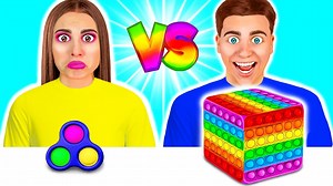 8.5K views · 247 reactions | GIANT vs TINY FOOD FOR 24 HOURS! - Funny Food Challenge By Kaboom Zoom | Zoom Zoom | Facebook