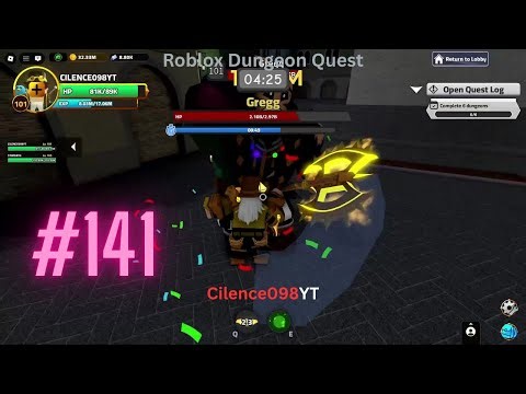 Roblox Dungeon Quest Gameplay #141 Defeating Gregg In The Canals!