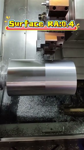 Surface roughness: 0.4 !#cnc #cncmachining #machining