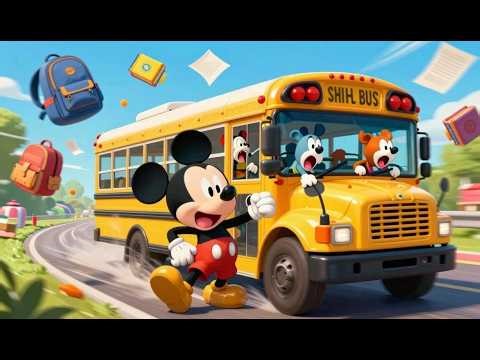 Mickey Mouse School Bus Chaos! You Won’t Believe What Happens 😳