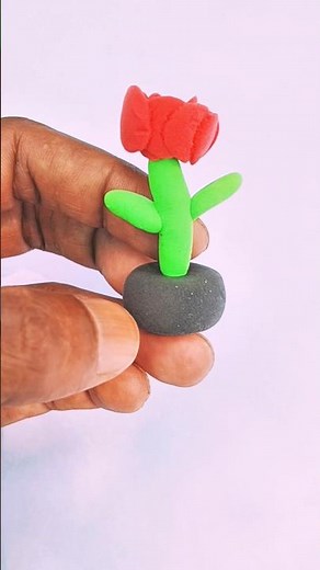 How to Make a Simple & Beautiful Clay Flower