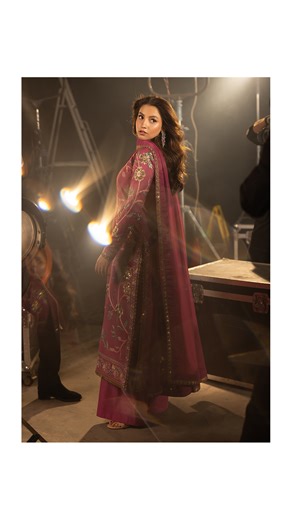 Asim Jofa on Instagram: "Luxury Festive Drop 3 by Asim Jofa | Launching on 22nd April at 6 pm AJLLF-01 | 3-PCS | Unstitched | Rs. 6,850 Color: Dull Pink Shirt: Silk Dupatta: Chiffon Trouser: Silk DESCRIPTION: Soft as a faded rose at dawn, this dull pink ensemble exudes quiet elegance. The shirt is beautifully embroidered in a flowing foliage pattern, where light gold zari and sequins catch the light with subtle brilliance. Hints of pink and sage green threadwork breathe life into the embroidery,