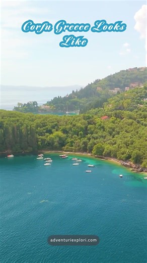Corfu Greece Looks Like This 🇬🇷 Stunning Ionian Island Views #shorts #greece