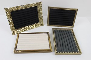 Standing Ring Holder Tray, Jewelry Display Stand, Vintage Gold Ring Organizer, Your Choice Vintage Frame, Unique Jewelry Retail Display - Etsy