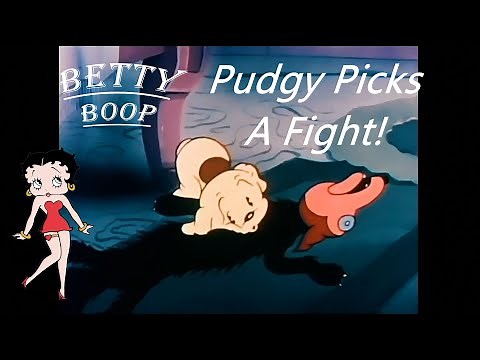 Betty Boop - Pudgy Picks A Fight! 1937// Colorized HD, Remastered