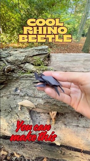 This Origami Rhinoceros Beetle Looks ALIVE