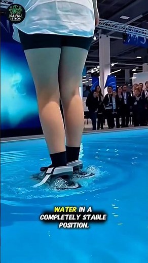 He’s Walking on Water… But How? 😲🚀 | Genius Floating Shoes Innovation! #trending #viral