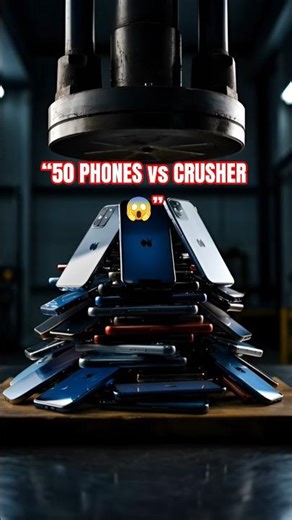 50 Smartphones vs Mega Crusher 😱 | Ultimate Crushing Experiment (Satisfying Slow Motion)