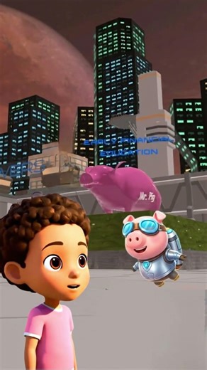 Little B & Mr. Pig Play the Riddle Game | Solving Clues | Kids #Shorts