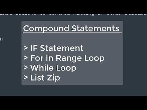 What are compound statements in Python