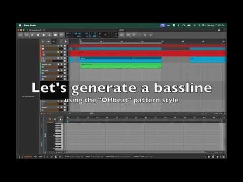 Riff for Bitwig - Free MIDI Pattern & Chords Generator WIP demo