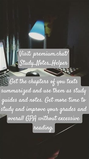 Get your book chapters summarized - premium.chat/Study_Notes_Helper