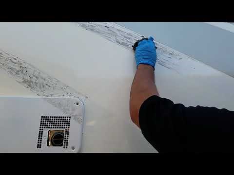 How to remove Rv sticker adhesive