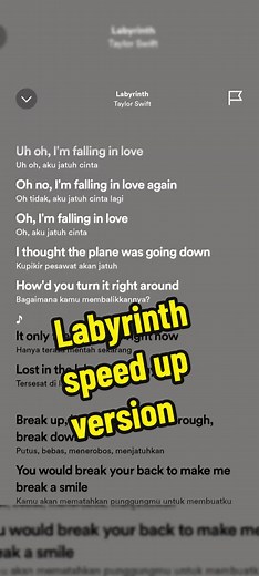 Taylor Swift Labyrinth Speed Up Version Lyrics