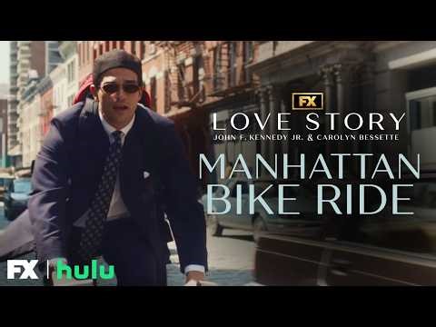 John F. Kennedy Jr. Bikes Through Manhattan - Scene | Love Story | FX
