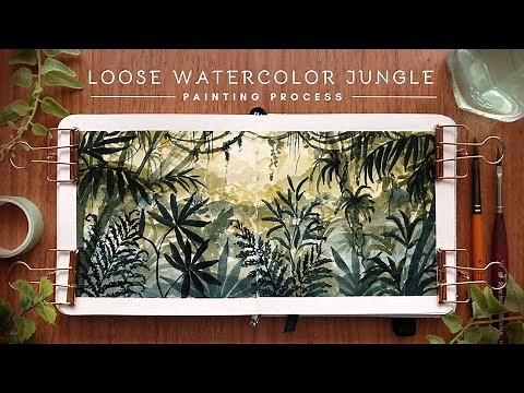 Wild and Unruly Jungle Spread: Watercolor Tutorial