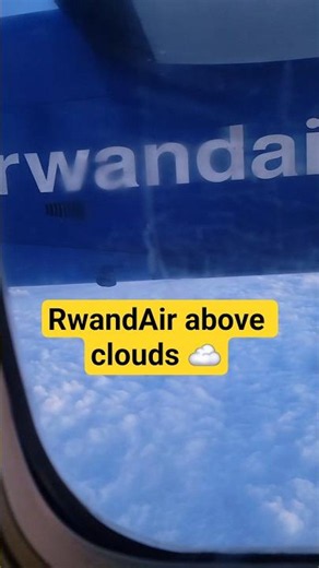 RwandAir above the clouds | CRJ/Q400 cruising ☁️#RwandAir #AboveTheClouds #Clouds #Avgeek #Aviation