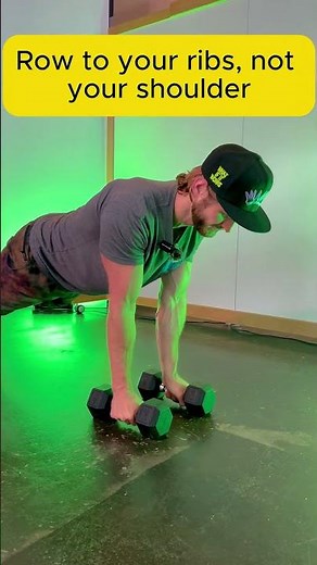 Dumbbell Plank & Row | Core Control Meets Back Strength