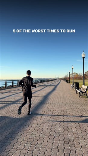 5 Worst Times Below 👇🏻 I see runners scheduling their runs at the absolute worst possible times and then wondering why every run feels terrible... These are the 5 worst times to go for a run that will destroy your performance: 1. Right after eating a big meal Your body diverts blood to digestion instead of your muscles - wait at least 2-3 hours or feel sluggish and crampy. 2. During peak heat hours (11am-4pm) Your core temperature skyrockets and you’ll tire 40% faster than running in cooler co