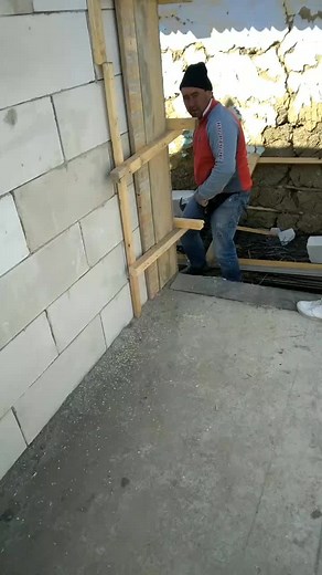 Masonry Work at a Construction Site