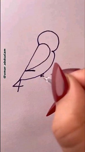 Easy rules to draw a bird 🐦✨️ #art #drawing #shorts #artwork #reels