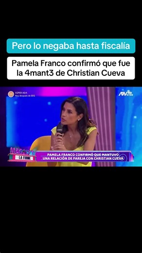 Pamela Franco Confirma Relación con Christian Cueva