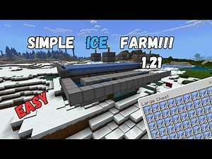 Simple ICE Farm for Minecraft Bedrock 1.21 (Win 10/11, Nintendo Switch, MCPE, PS5, and Xbox)