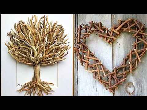 Easy Craftic Rustic Twig Wood Jute Crafts for Cozy Home Decor wall hangings Twig Craft 🌲