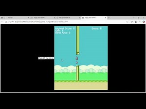 5. A.I. learns to play Flappy Bird | JS tutorial | Running without servers