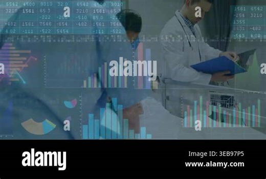 Nurse entering medical ward adjusting cannula while doctor reviewing chart overlaying vitals data. Pediatric, healthcare, teamwork, monitoring, clinical, hospital, compassionate Stock Video Footage - Alamy