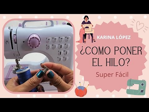 |PASO a PASO | Como Ponerle El Hilo a MINI MAQUINA de COSER como Enhebrar MINI Maquina Super Fácil 🤩