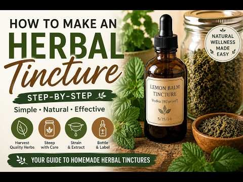 How to Make an Herbal Tincture | Easy Step-by-Step Guide for Beginners