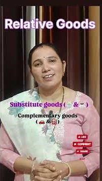 Relative Goods #Substitute goods (🍵&☕)#Complmentary goods(🚗&⛽)