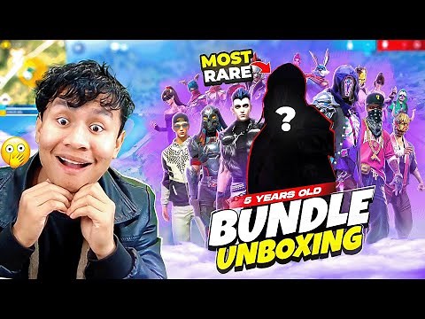 Unboxing All My 1 Year Old Rare Bundles Collections 😱 Tonde Gamer - Free Fire Max