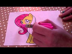 Let's Color Fluttershy! Fun My Little Pony Coloring! MLP Kids Coloring Fun!
