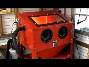 Finished my harbor freight blast cabinet mods.